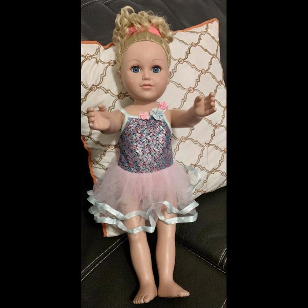 My Life Ballerina Doll Blonde Hair Blue Eyes 18"